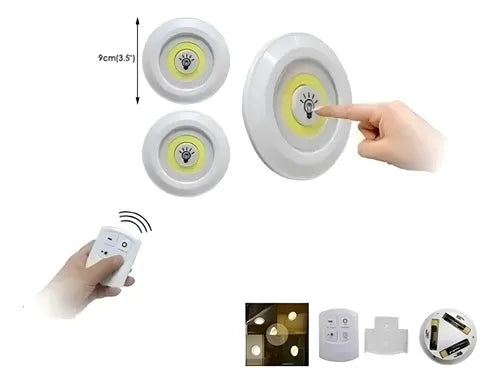 Set Luces Inalámbricas x3 + Control Remoto